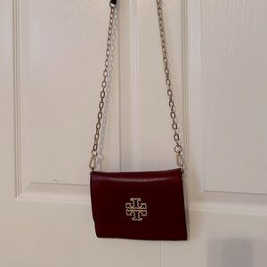 Tory Burch leather crossbody wallet